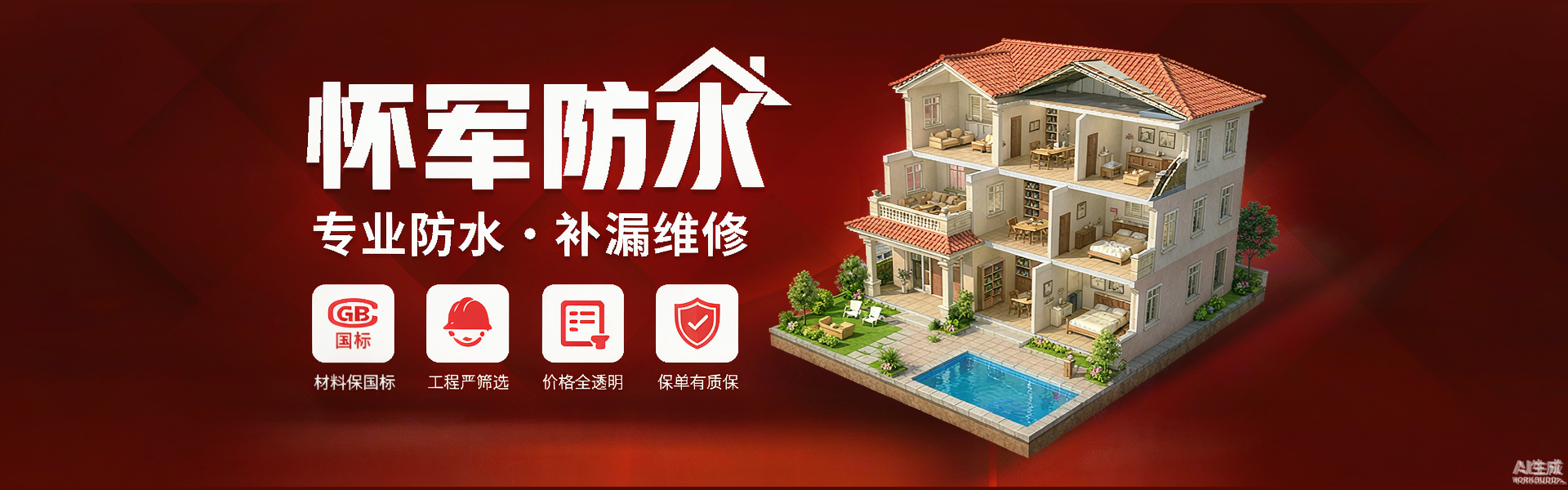 专业防水 · 滴水不漏
